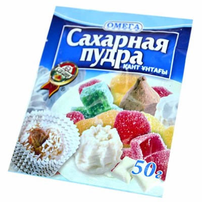 Пудра сахарная Омега 50гр м/у