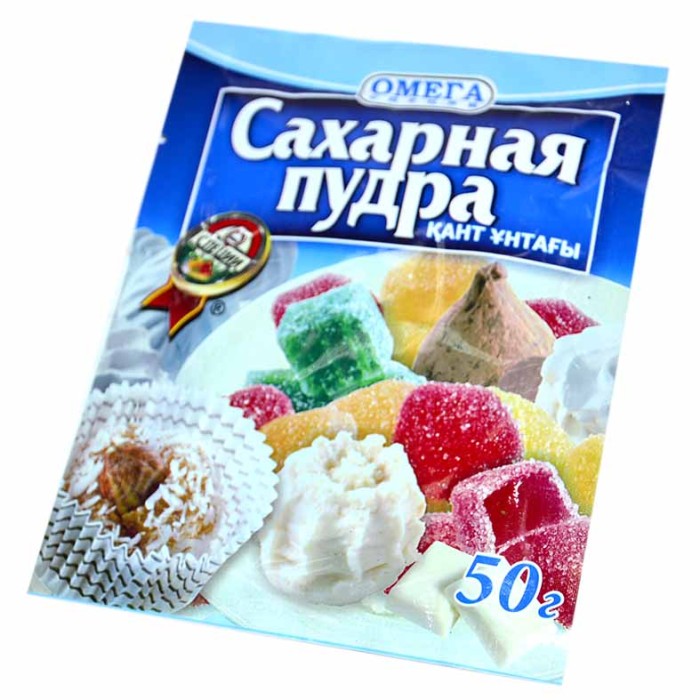 Пудра сахарная Омега 50гр м/у