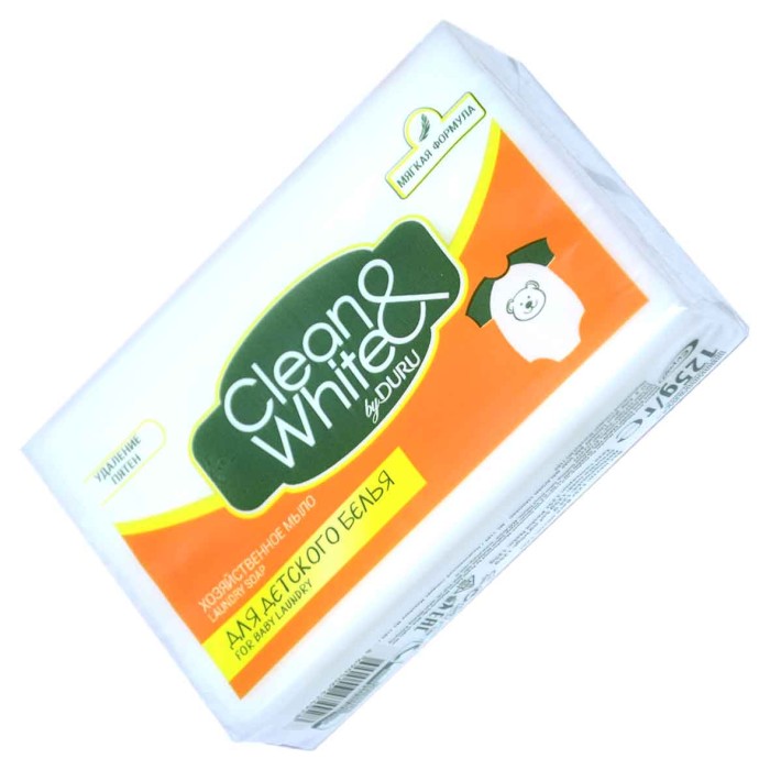 Мыло Duru Clean white хозяйственное детское 125гр м/у