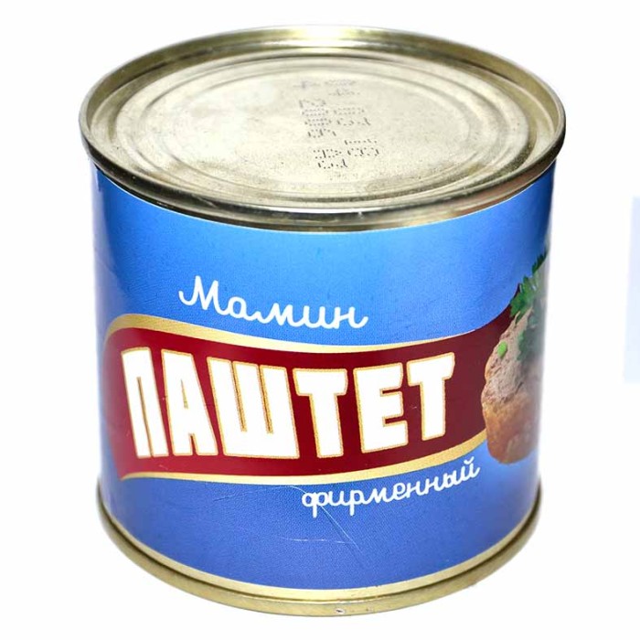 Паштет Мамин паштет сливочный с гусиной печенью 250гр ж/б