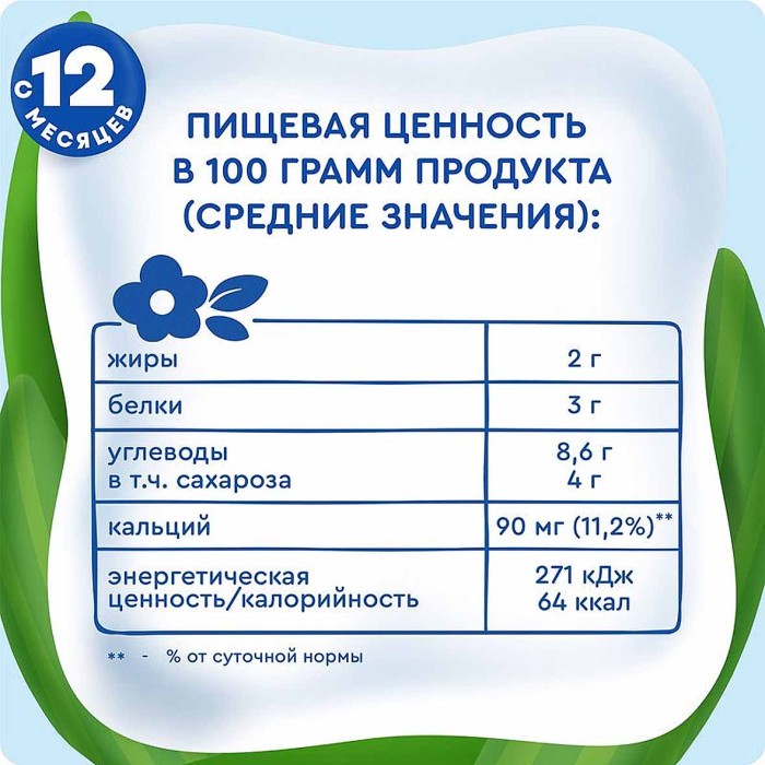 Коктейль молочный Агуша черника 197гр т/п