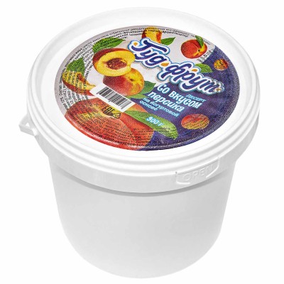 Йогурт Гуд-Фрут со вкусом персика 15% 900гр ведро