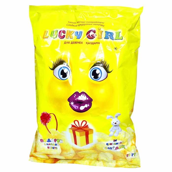 Палочки кукурузные Lucky Girl для девочек 70гр м/у