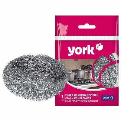Губка для посуды York Maxi спиральная 1шт 0201 к/у