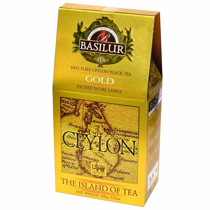 Чай Basilur The Island of tea Gold черный 100гр к/у