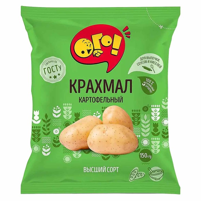 Крахмал Ого! Картофельный в/с 150гр м/у