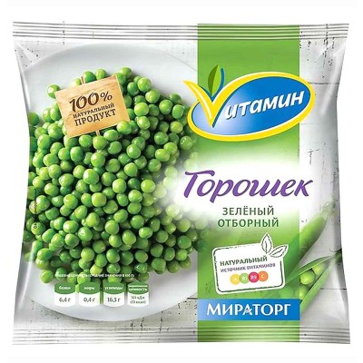 Горошек зеленый Vитамин 400гр м/у