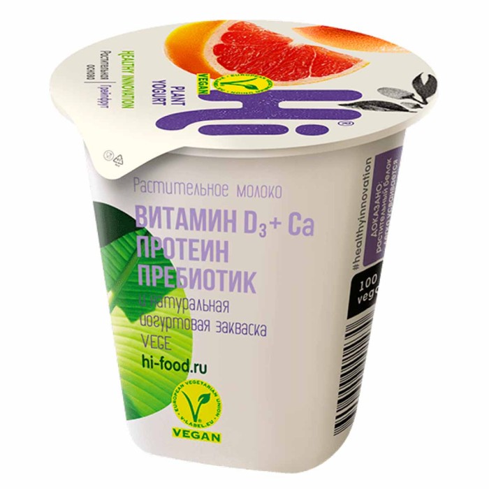 Десерт Hi с грейпфруктом 2,5% 125гр пэт