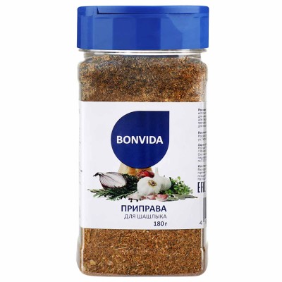 Приправа Bonvida для шашлыка 180гр пэт