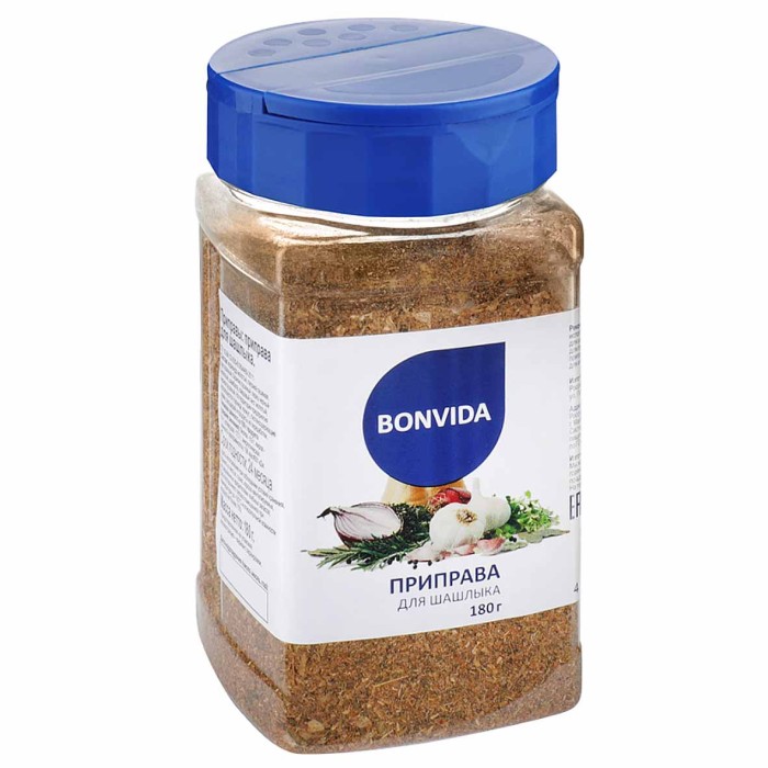 Приправа Bonvida для шашлыка 180гр пэт