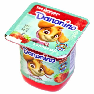 Йогурт Danonino клубника 3% с 3лет 100гр пэт