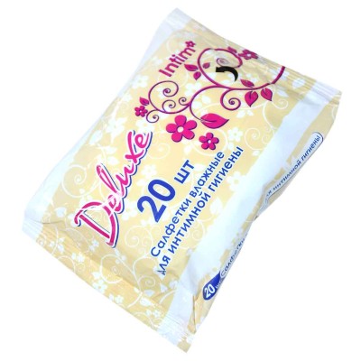 Салфетки влажные Deluxe для интимной гигиены 20шт м/у