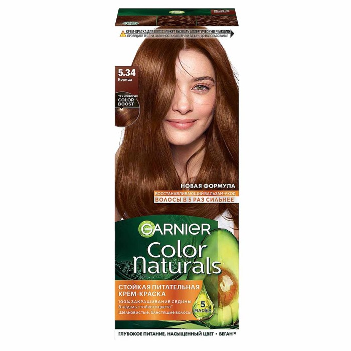Краска для волос Garnier Color Naturals 5.34 Корица  к/у