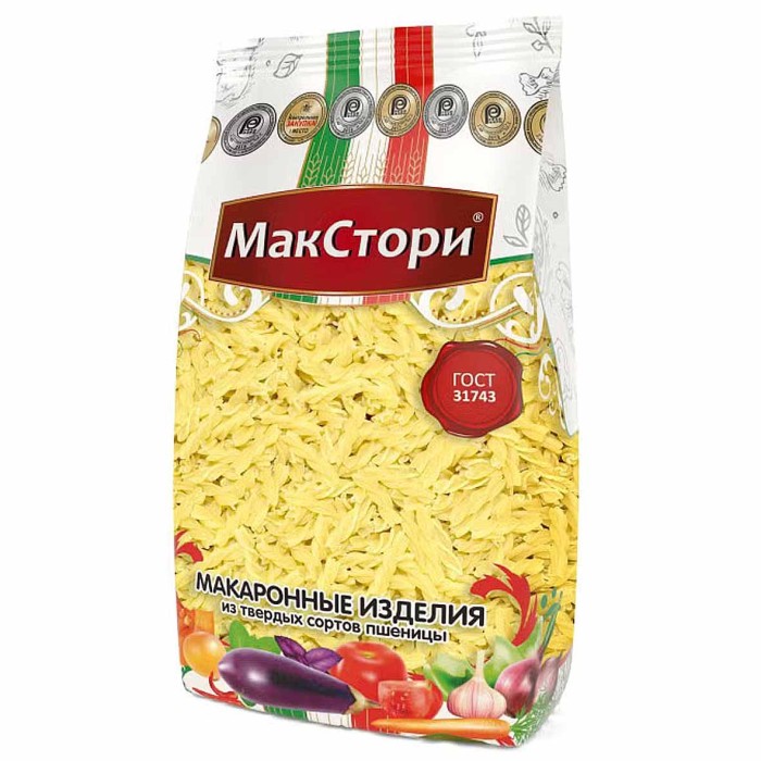 Макароны МакСтори Спираль 400гр