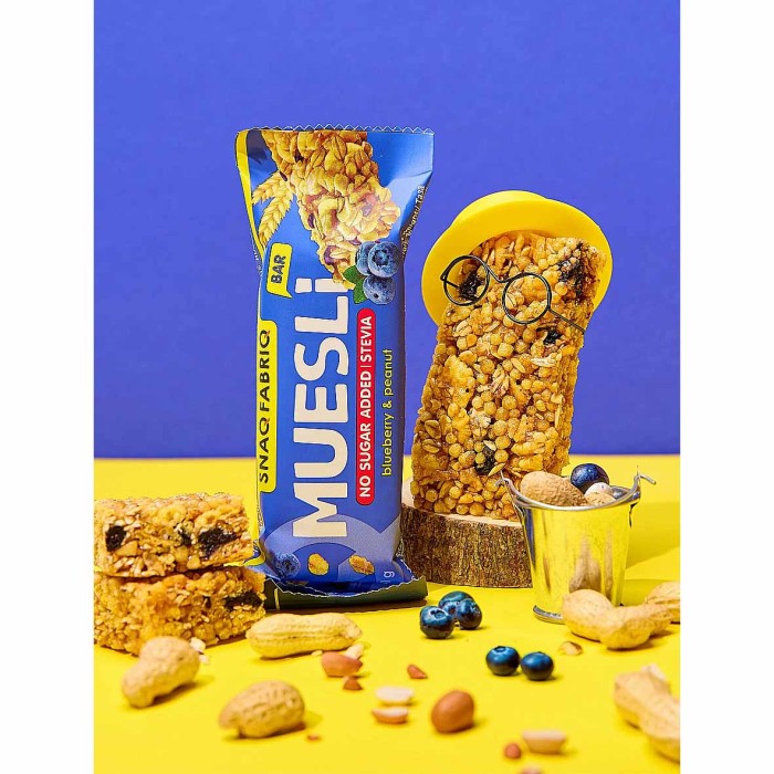 Батончик-мюсли Snaq Fabriq blueberry-peanut 40гр м/у