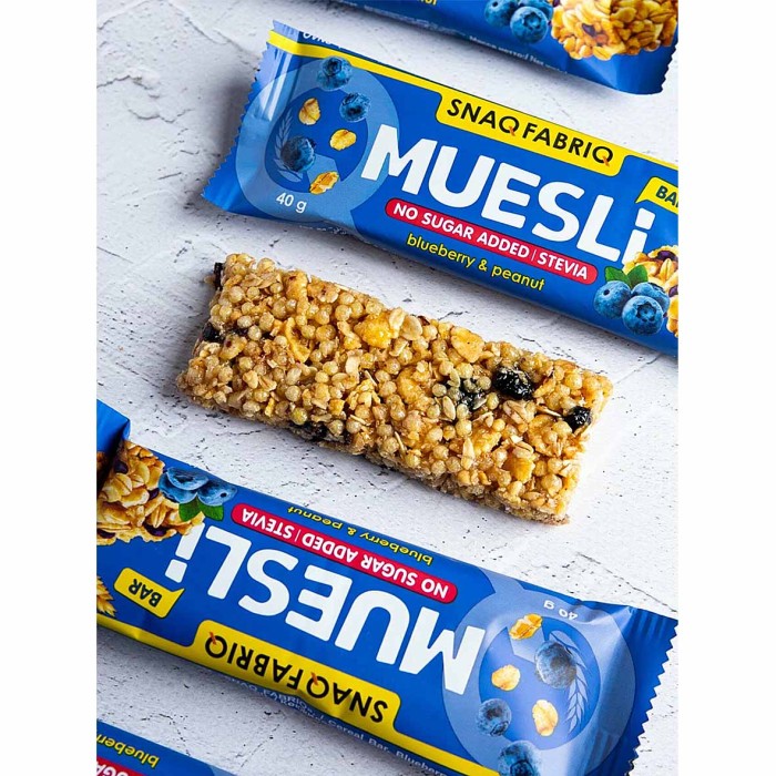 Батончик-мюсли Snaq Fabriq blueberry-peanut 40гр м/у