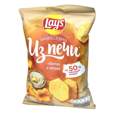 Чипсы Lay’s Из печи вкус лисички в сметане 85гр м/у
