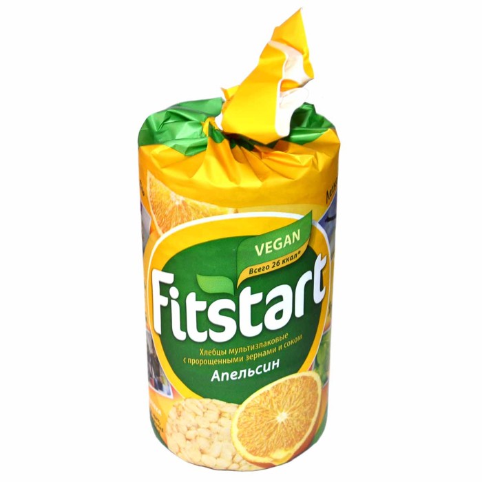 Хлебцы Fitstart апельсин 100гр м/у