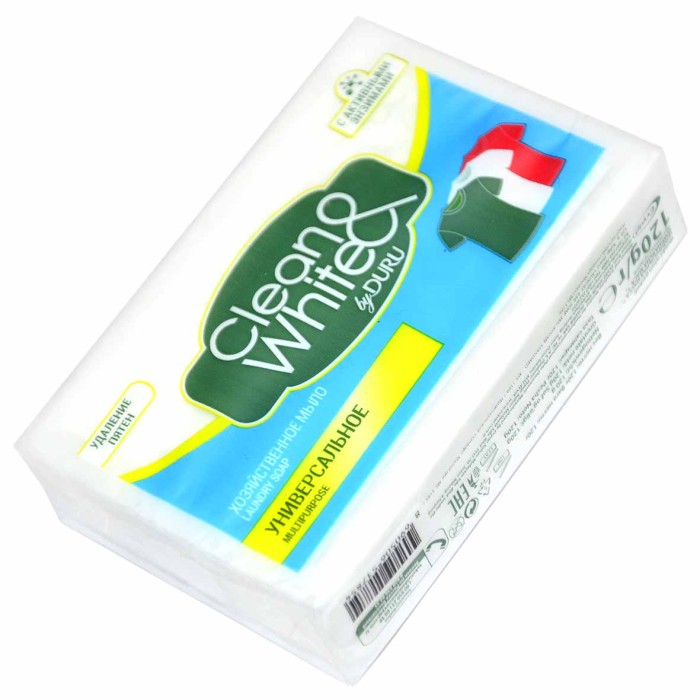 Мыло Duru Clean white хозяйственное универсальное 120гр м/у