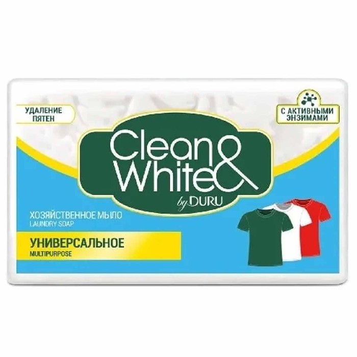 Мыло Duru Clean white хозяйственное универсальное 120гр м/у