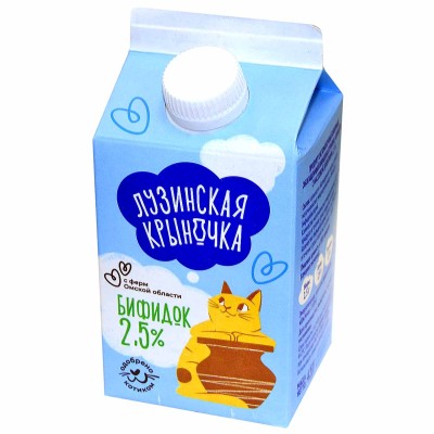 Бифидок Лузинская крыночка 2,5% 450гр т/п
