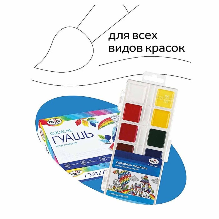 Набор кистей Гамма пони 5шт арт230818