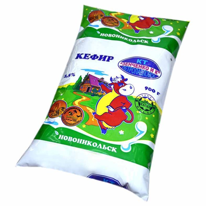 Кефир Зенченко 2,5% 1л ф/п