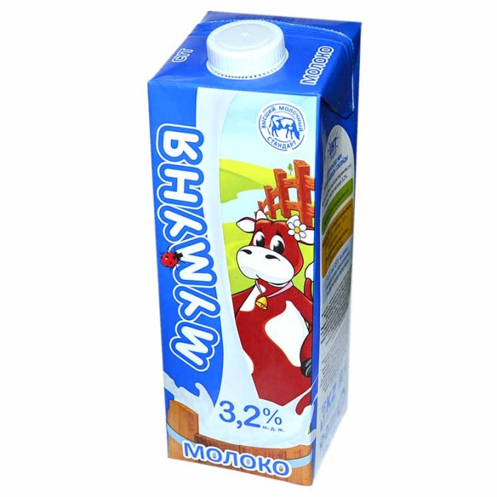 Молоко Мумуня 3,2% 1л т/п