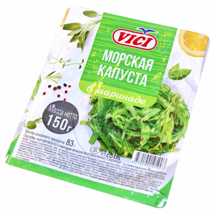 Капуста морская Vici в маринаде 150гр м/у