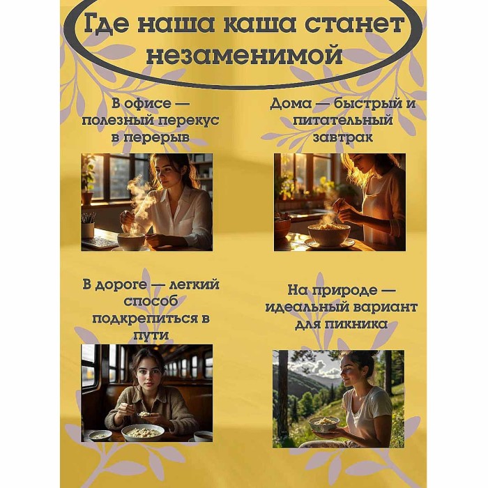 Каша овсяная Relish красное яблоко и корица 35 гр м/у