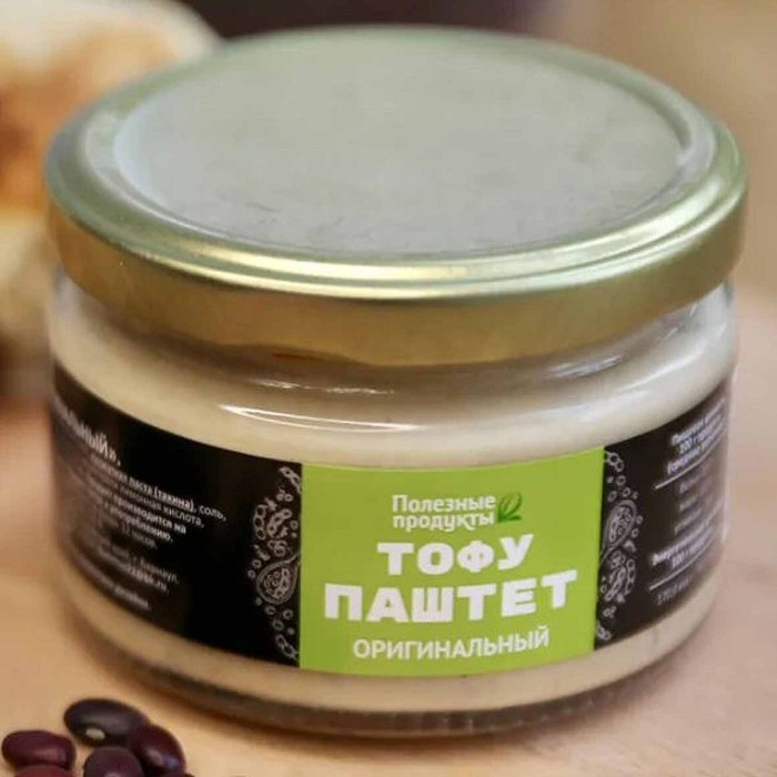 Тофу-паштет Полезные продукты оригинальный 200гр ст/б