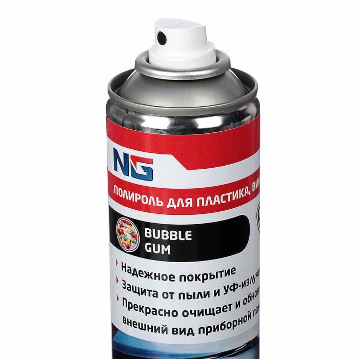 Полироль Ермак BubbleGum для пластика винила 335 мл арт727-105