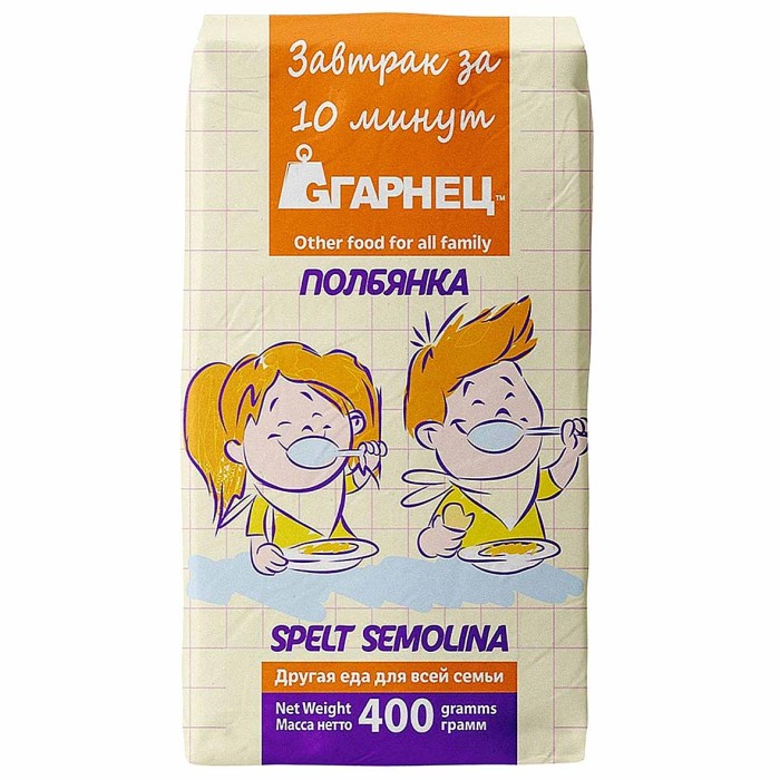 Крупа полбяная Гарнец Полбянка 400гр м/у