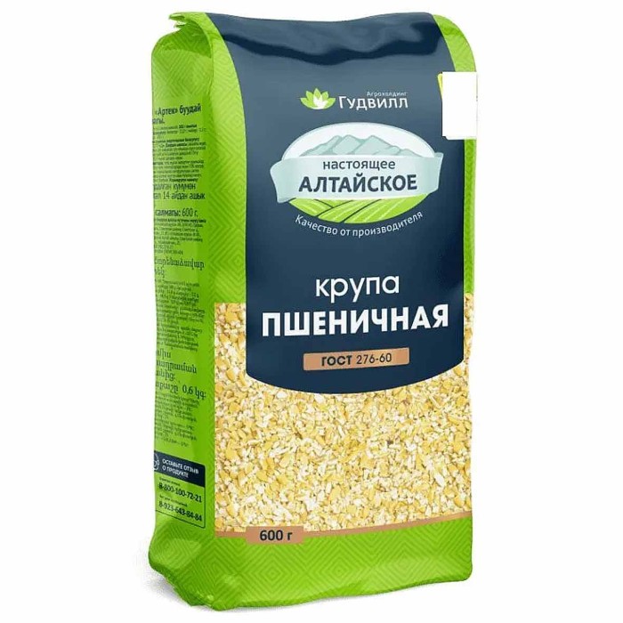 Крупа пшеничная Гудвил 600гр м/у