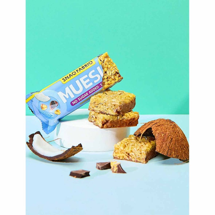 Батончик-мюсли Snaq Fabriq coconut-chokolate с молочным шоколадом 50гр м/у