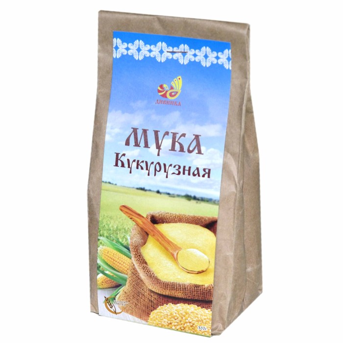 Мука Дивинка кукурузная без глютена 300гр м/у