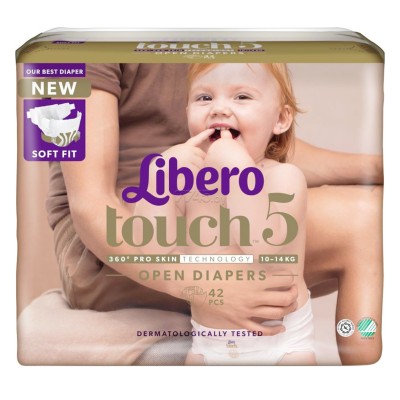 Подгузники Libero Touch 5&#039; (10-14кг) 42шт м/у