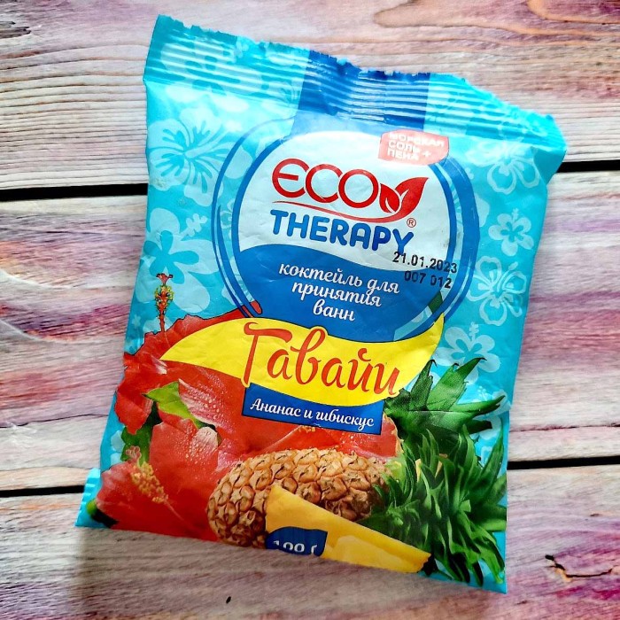 Соль для ванн Экотерапия Гавайи с пеной 100гр м/у