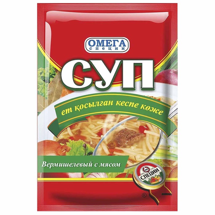 Суп Омега Вермишелевый с мясом 70гр м/у