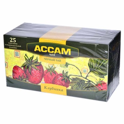 Чай Assam Клубника черный 25*1,8гр к/у