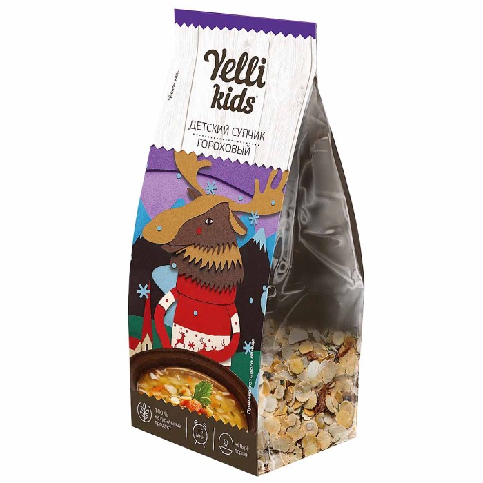 Супчик Yelli Kids Гороховый 100гр м/у