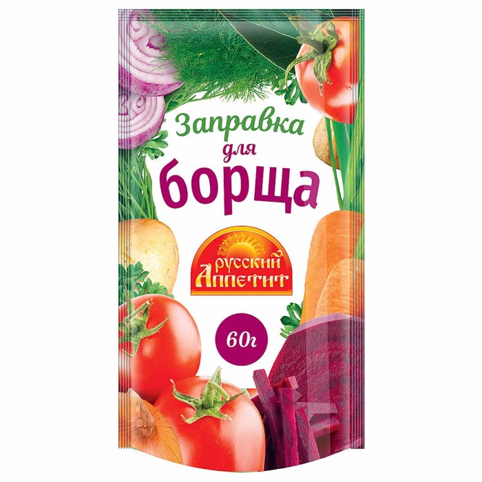 Приправа Русский Аппетит заправка для борща 60гр м/у