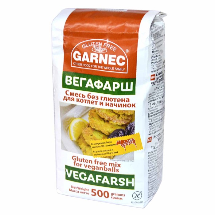 Смесь Garnec для котлет и начинок без глютена 500гр м/у