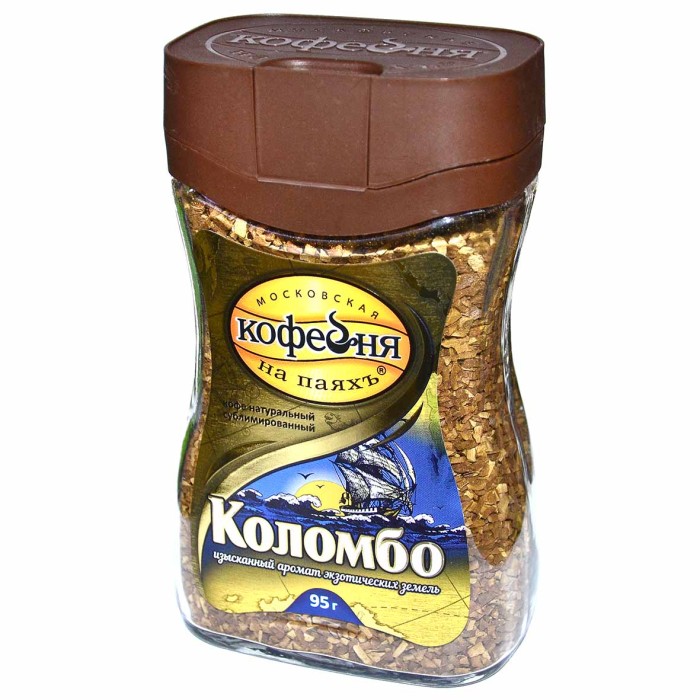 Кофе Московская кофейня на паяхъ Коломбо сублим 95гр ст/б