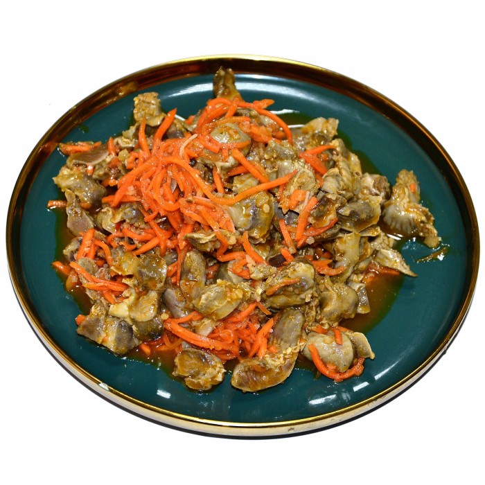 Салат из куриных желудков по-корейски СП