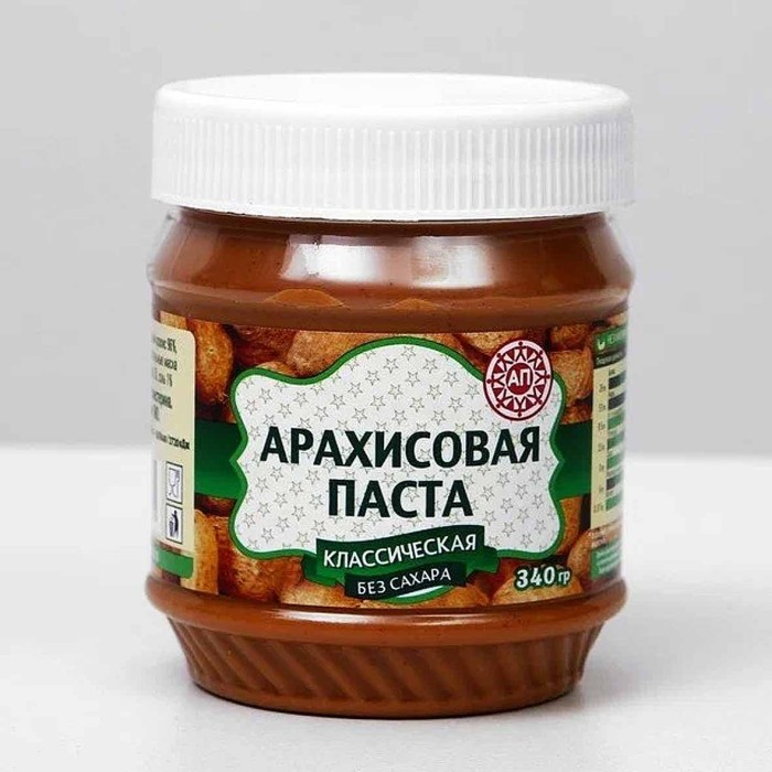 Паста арахисовая A-produkt классическая без сахара 340гр пэт