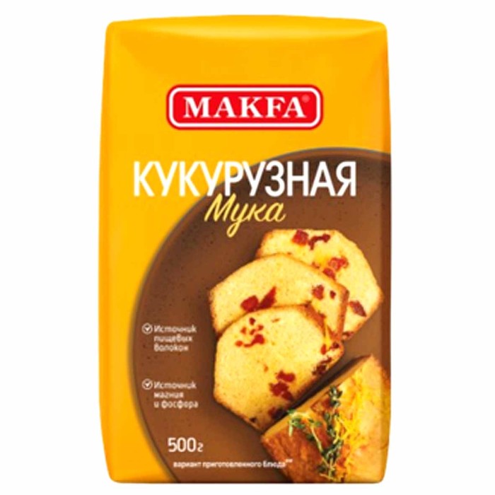 Мука Makfa кукурузная 500гр м/у