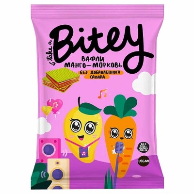 Вафли Bitey Манго-Морковь 35 гр м/у