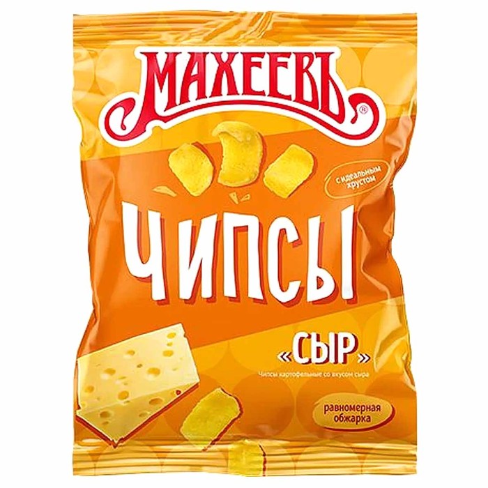 Чипсы Махеевъ со вкусом сыра 80гр м/у