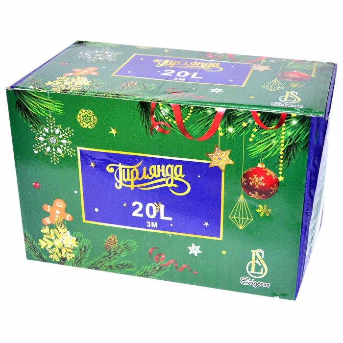 Украшение новогоднее Гирлянда Edgeous 3м 20L артNO.F53 №5